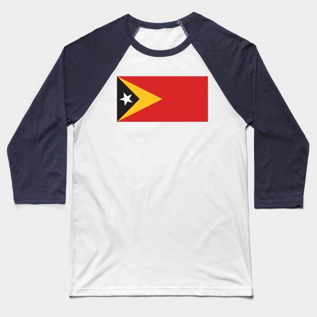 Flag of East Timor Baseball T-Shirt by COUNTRY FLAGS